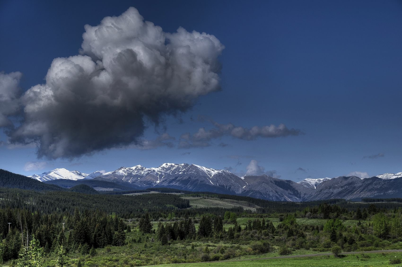 Download Blue Sky Cloud Snow Forest Mountain Nature Landscape Snowy ...