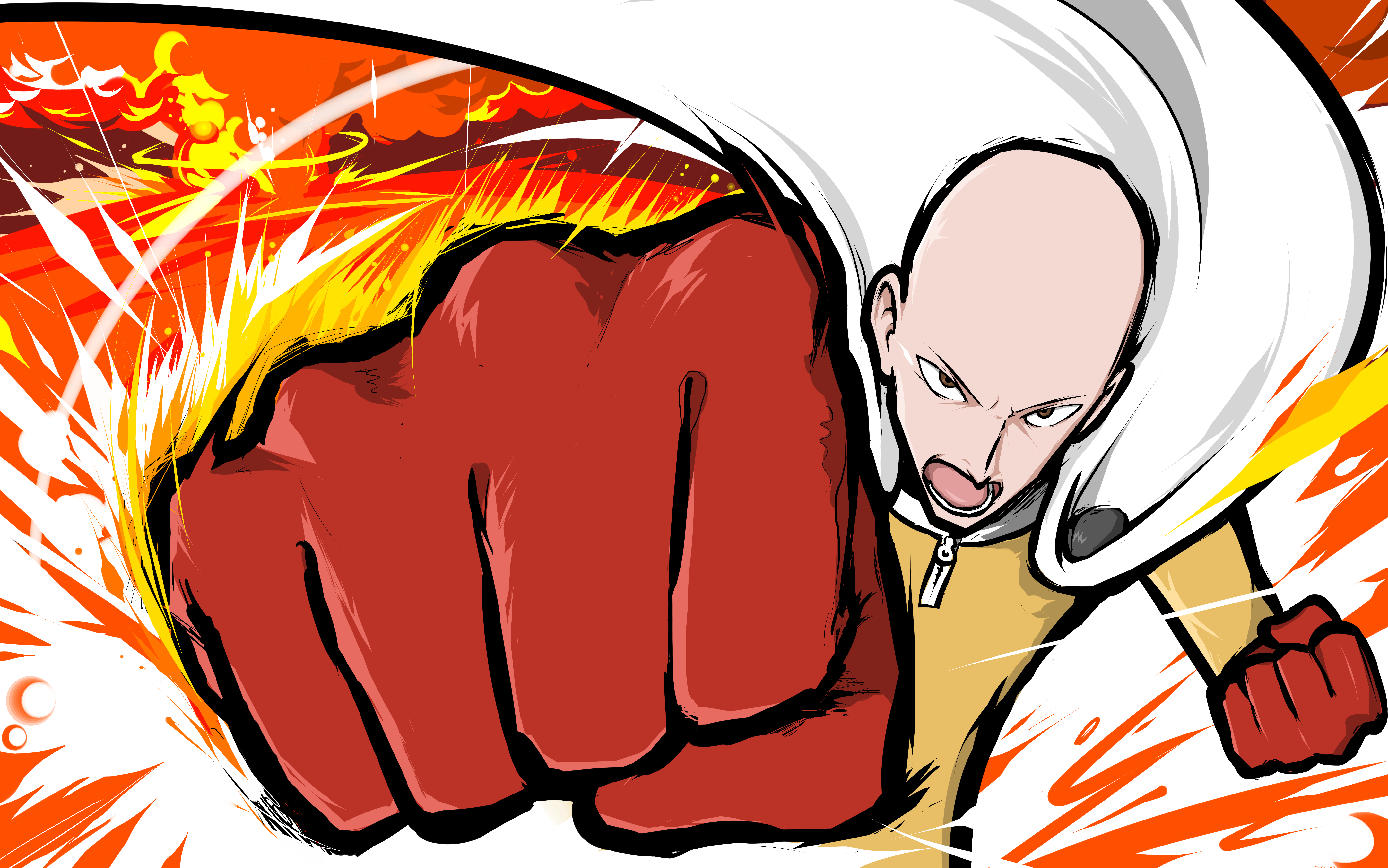 One Punch Man - Saitama - OK [3840 x 2160] : r/wallpapers