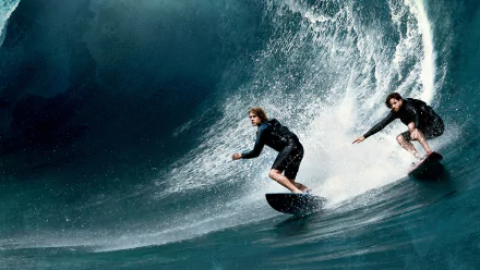 Bodhi (Point Break) Luke Bracey Johnny Utah Edgar Ramírez surfing movie Point Break (2015) HD Desktop Wallpaper | Background Image