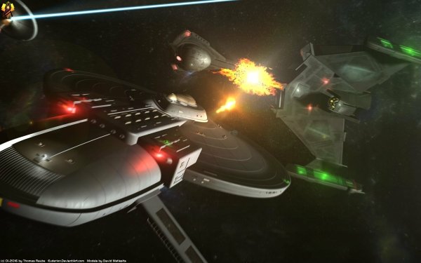 TV Show Star Trek: The Original Series Star Trek Axanar Starship Spaceship Klingon Battle HD Wallpaper | Background Image