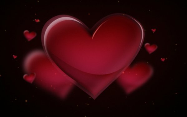 Artistic Heart Valentine's Day Red Love HD Wallpaper | Background Image