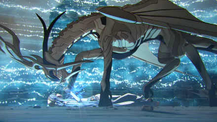 HD desktop wallpaper from Fire Emblem Fates: Conquest featuring a majestic dragon in a dynamic, ethereal setting.