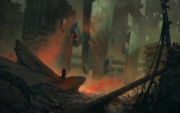 Sci Fi Post Apocalyptic Ruin City HD Wallpaper | Background Image