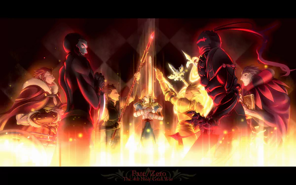 Caster (Fate/Zero) Berserker (Fate/Zero) Lancer (Fate/Zero) Rider (Fate/Zero) Assassin (Fate/Zero) Archer (Fate/Zero) Saber (Fate Series) Anime Fate/Zero HD Desktop Wallpaper | Background Image