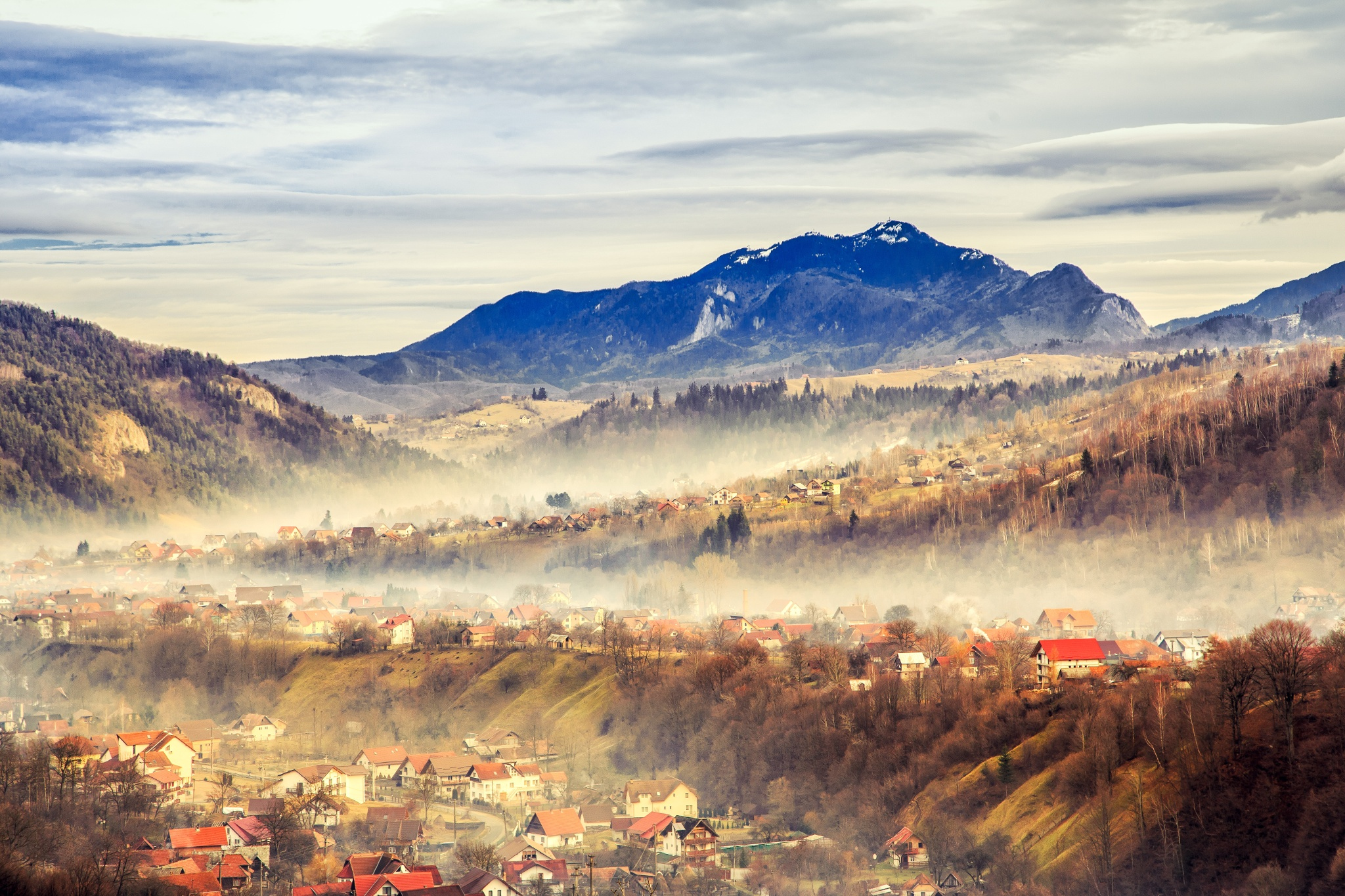 Village in the mountains by Cosmin Anghel