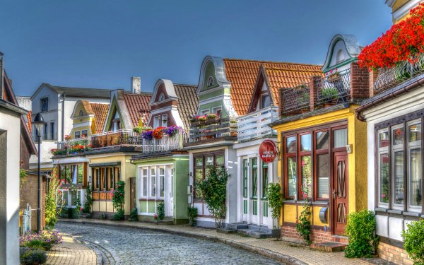 Man Made Street House Road Cobblestone Germany HD Wallpaper | Background Image