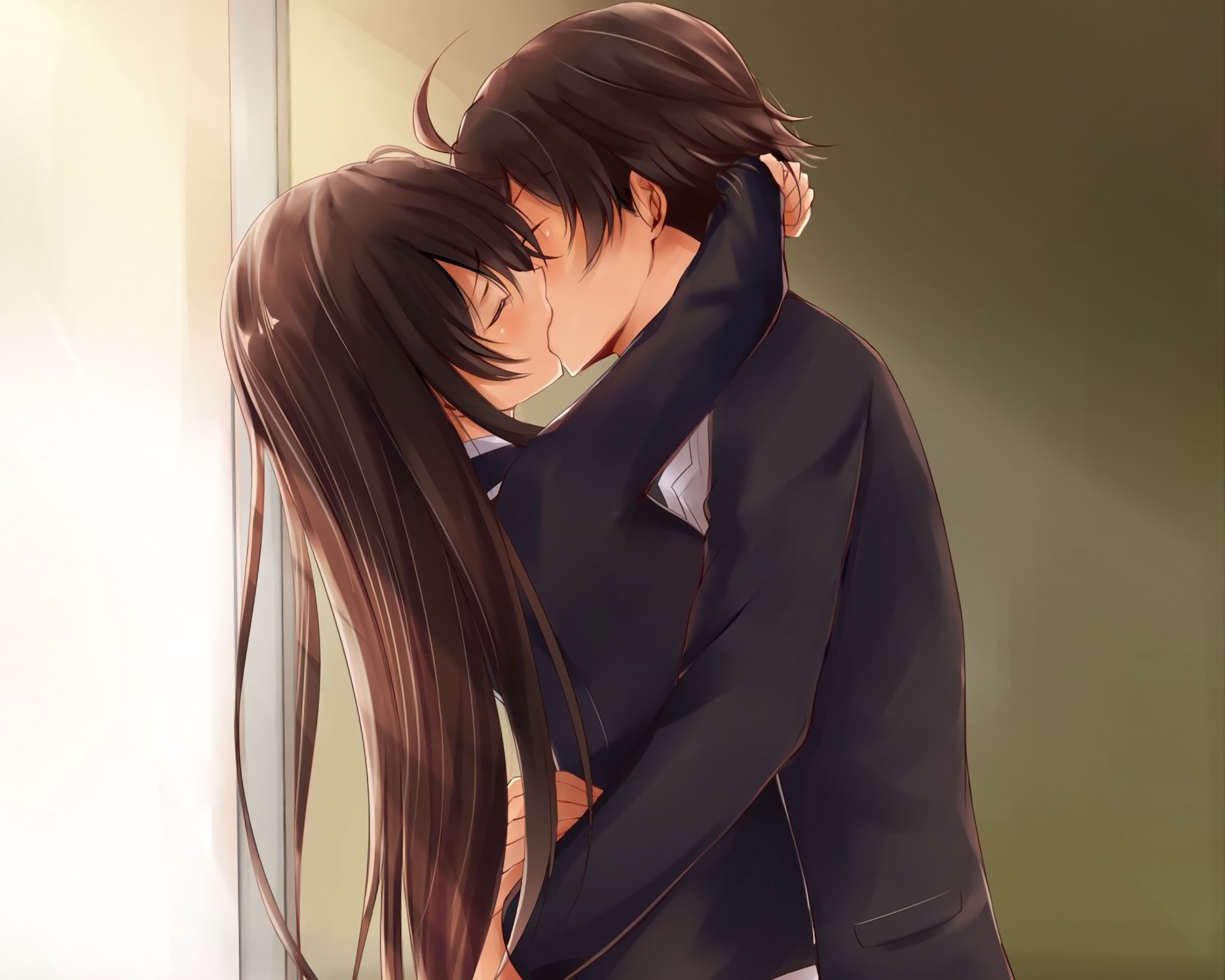 Hikigaya Yukinoshita Kiss HD Wallpaper