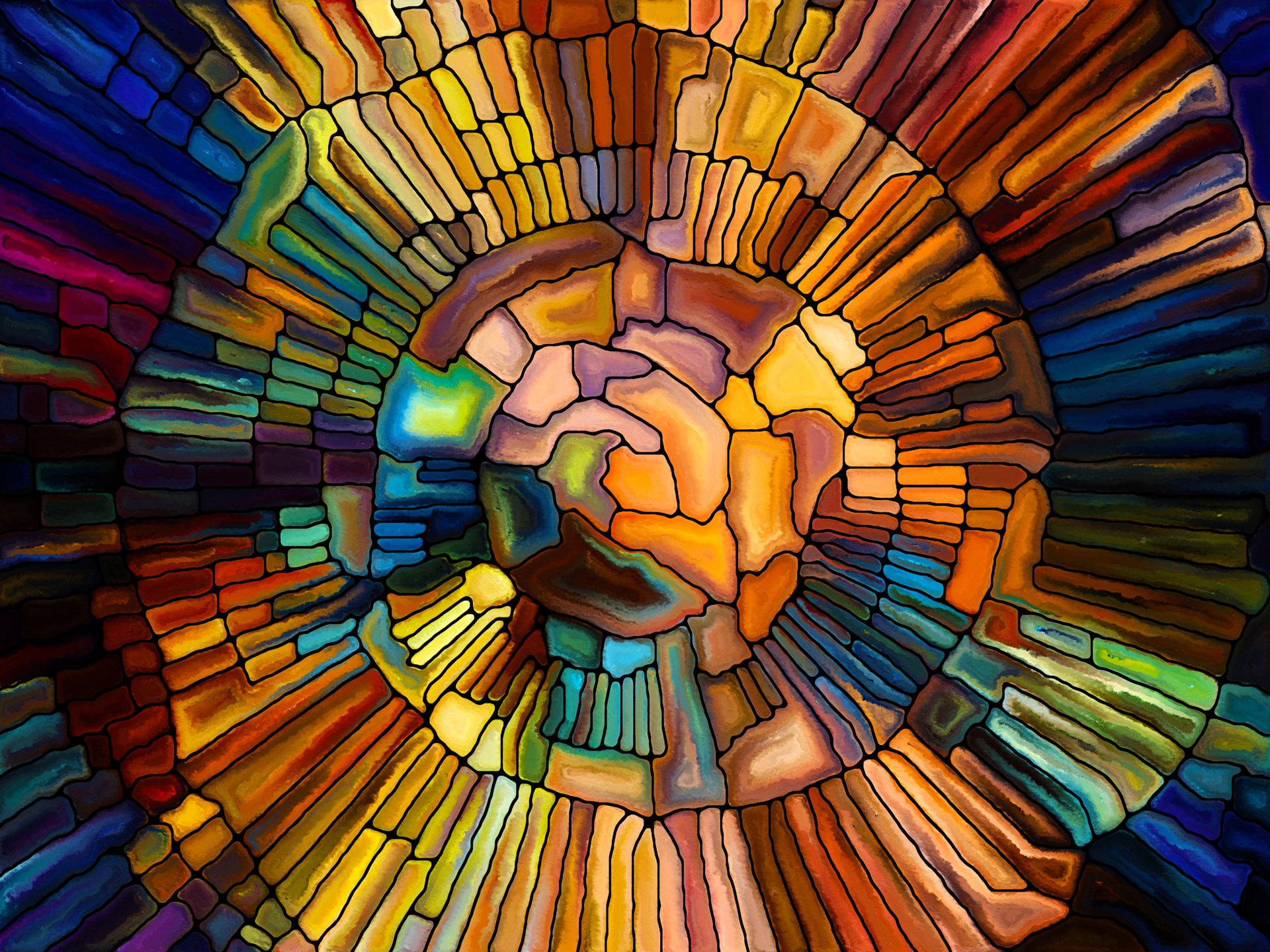 Download Colors Mosaic Artistic Stained Glass 4k Ultra HD Wallpaper