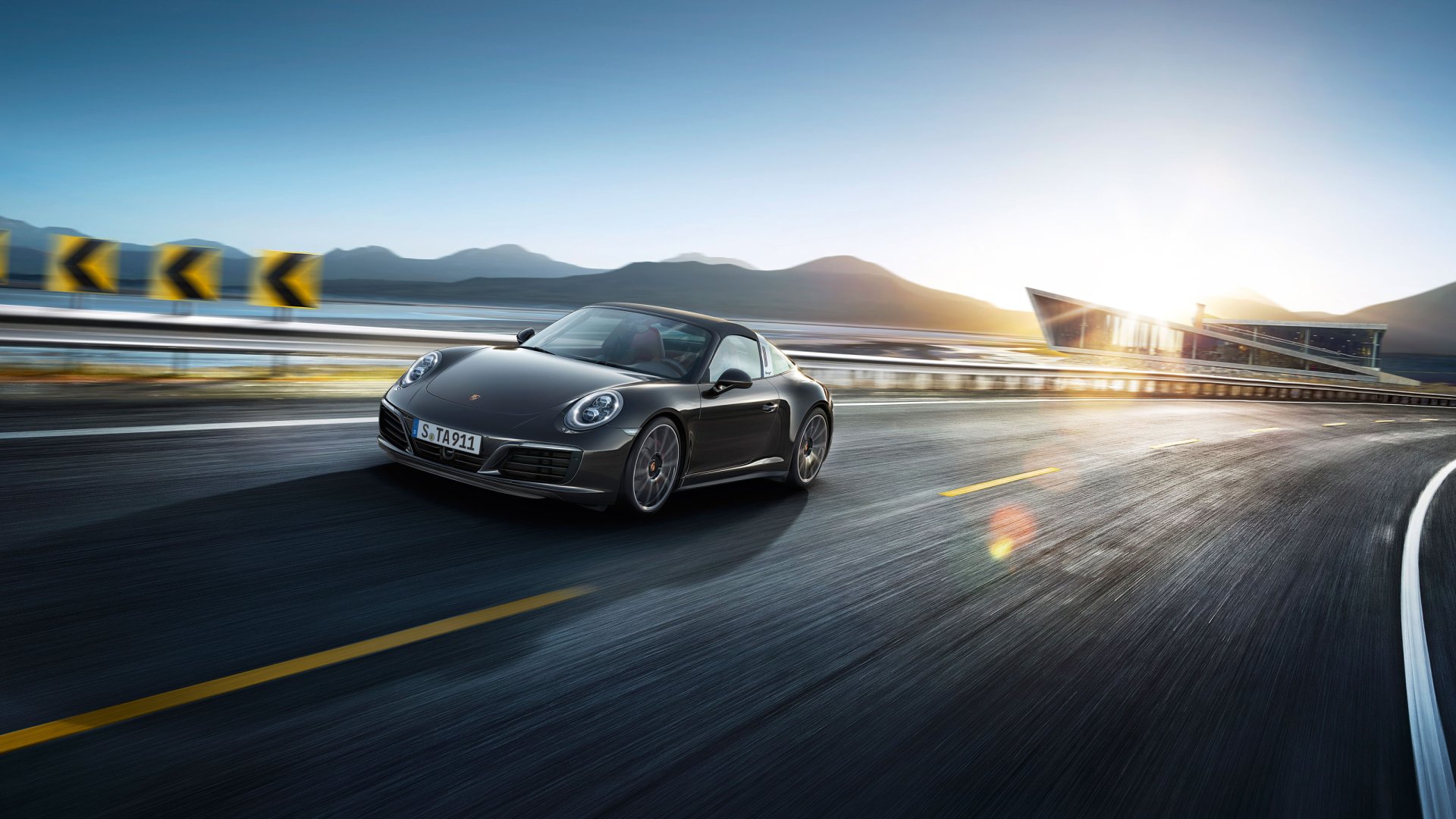 Download Black Car Car Porsche Porsche 911 Vehicle Porsche 911 Targa HD Wallpaper