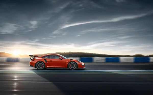 orange car car Porsche Porsche 911 Porsche 911 GT3 vehicle Porsche 911 GT3 RS HD Desktop Wallpaper | Background Image