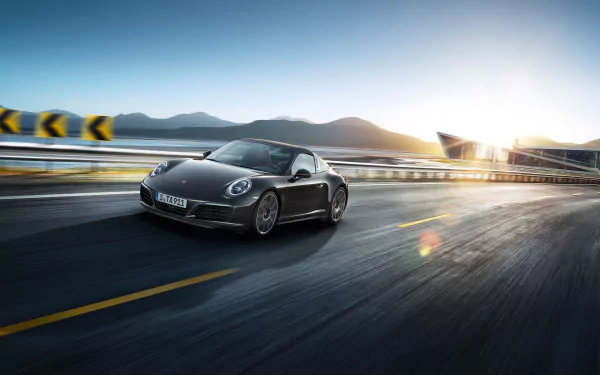 black car car Porsche Porsche 911 vehicle Porsche 911 Targa HD Desktop Wallpaper | Background Image