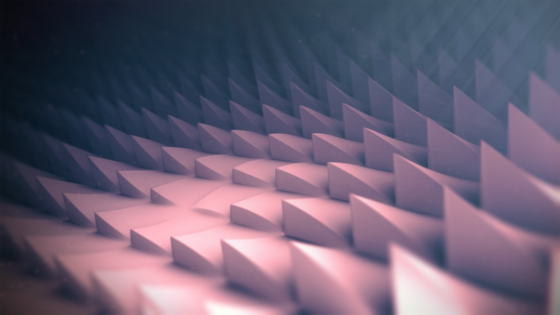 3D abstract texture of sharp, geometric spikes in soft purple tones, rendered in 4K Ultra HD for a striking PC desktop wallpaper and background.