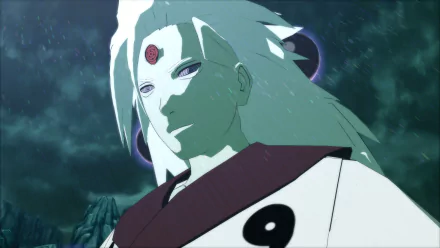 HD wallpaper featuring Madara Uchiha as Jinchūriki from the video game Naruto Shippuden: Ultimate Ninja Storm 4, showcasing his iconic look and powerful aura.