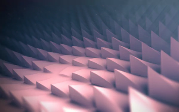 3D abstract texture of sharp, geometric spikes in soft purple tones, rendered in 4K Ultra HD for a striking PC desktop wallpaper and background.