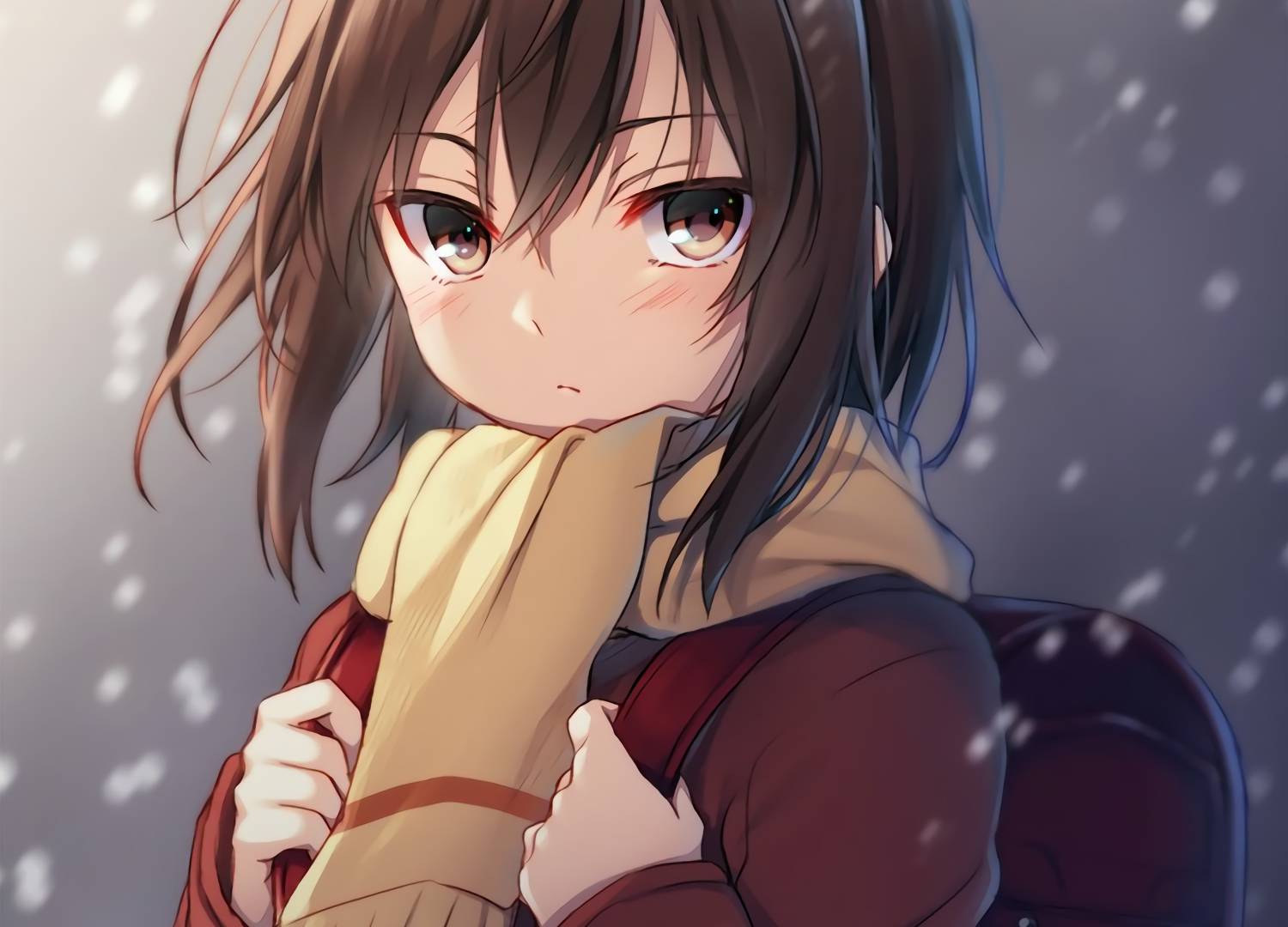 Download Erased Characters In Snowy Weather Wallpaper