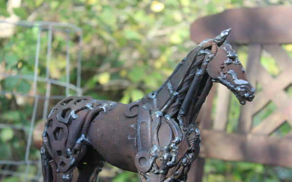  scrap metal art by John Brown