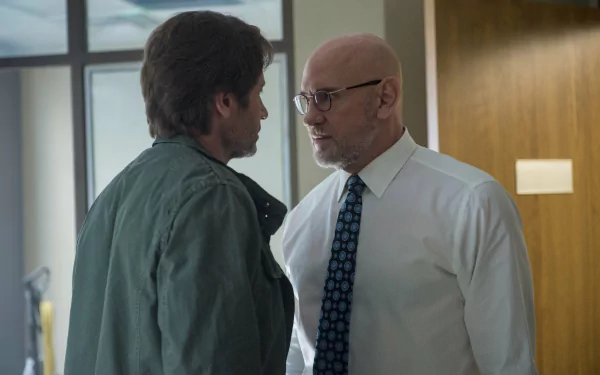 Mitch Pileggi Walter Skinner David Duchovny Fox Mulder TV Show The X-Files HD Desktop Wallpaper | Background Image