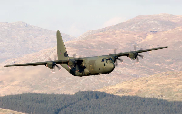 transport aircraft aircraft military Lockheed Martin C-130J Super Hercules HD Desktop Wallpaper | Background Image