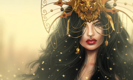  Woman with Lion Mask