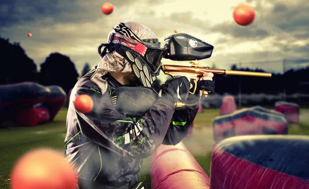 time lapse gun Paintball Sports HD Desktop Wallpaper | Background Image