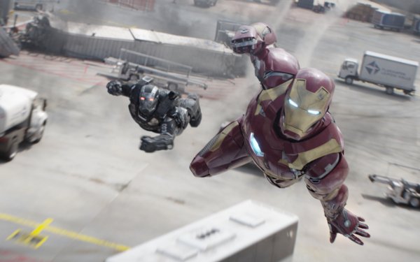 Movie Captain America: Civil War Captain America Iron Man War Machine Flying HD Wallpaper | Background Image