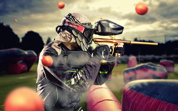 time lapse gun Paintball Sports HD Desktop Wallpaper | Background Image