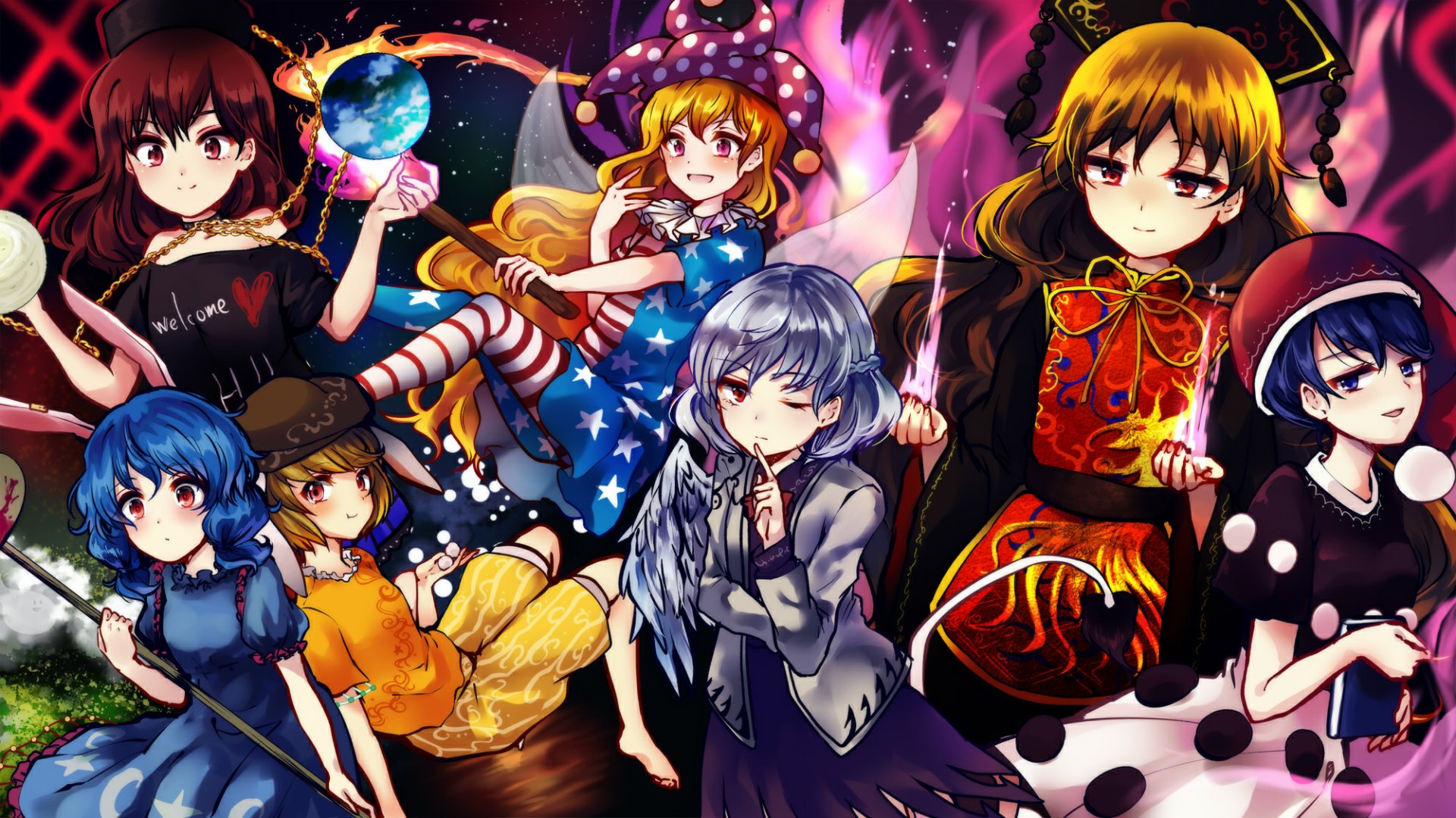 Download Anime Touhou HD Wallpaper