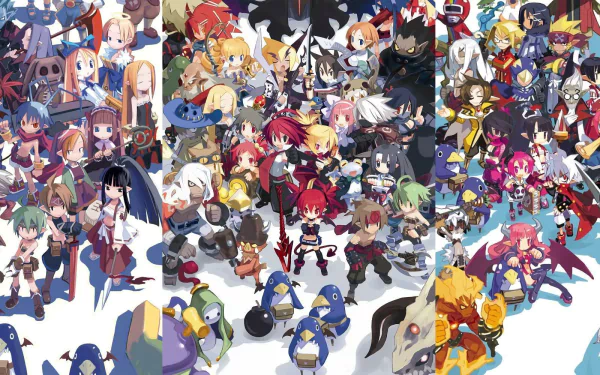 Mao (Disgaea) Etna (Disgaea) Flonne (Disgaea) Laharl (Disgaea) Prinny (Disgaea) video game Disgaea HD Desktop Wallpaper | Background Image