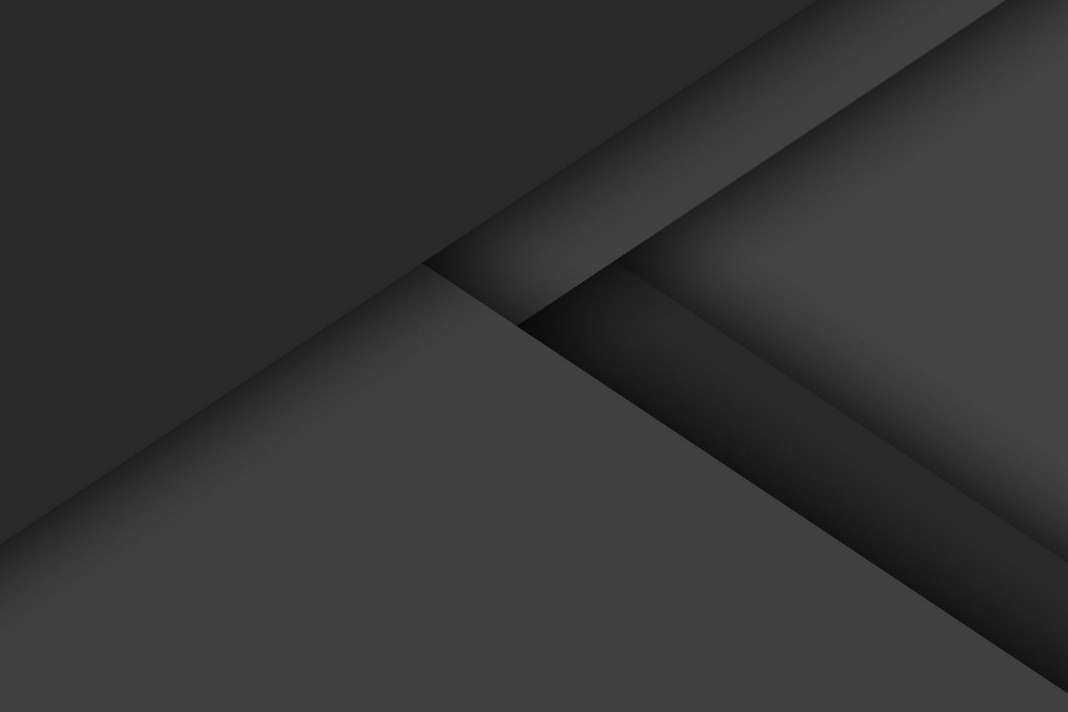 A sleek abstract black wallpaper featuring geometric shapes and gradients, serving as an elegant HD background for desktops.