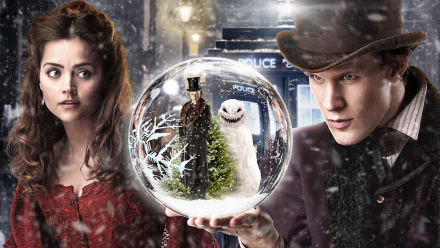 Richard E. Grant Jenna Coleman Clara Oswald Matt Smith TV Show Doctor Who (2005) HD Desktop Wallpaper | Background Image