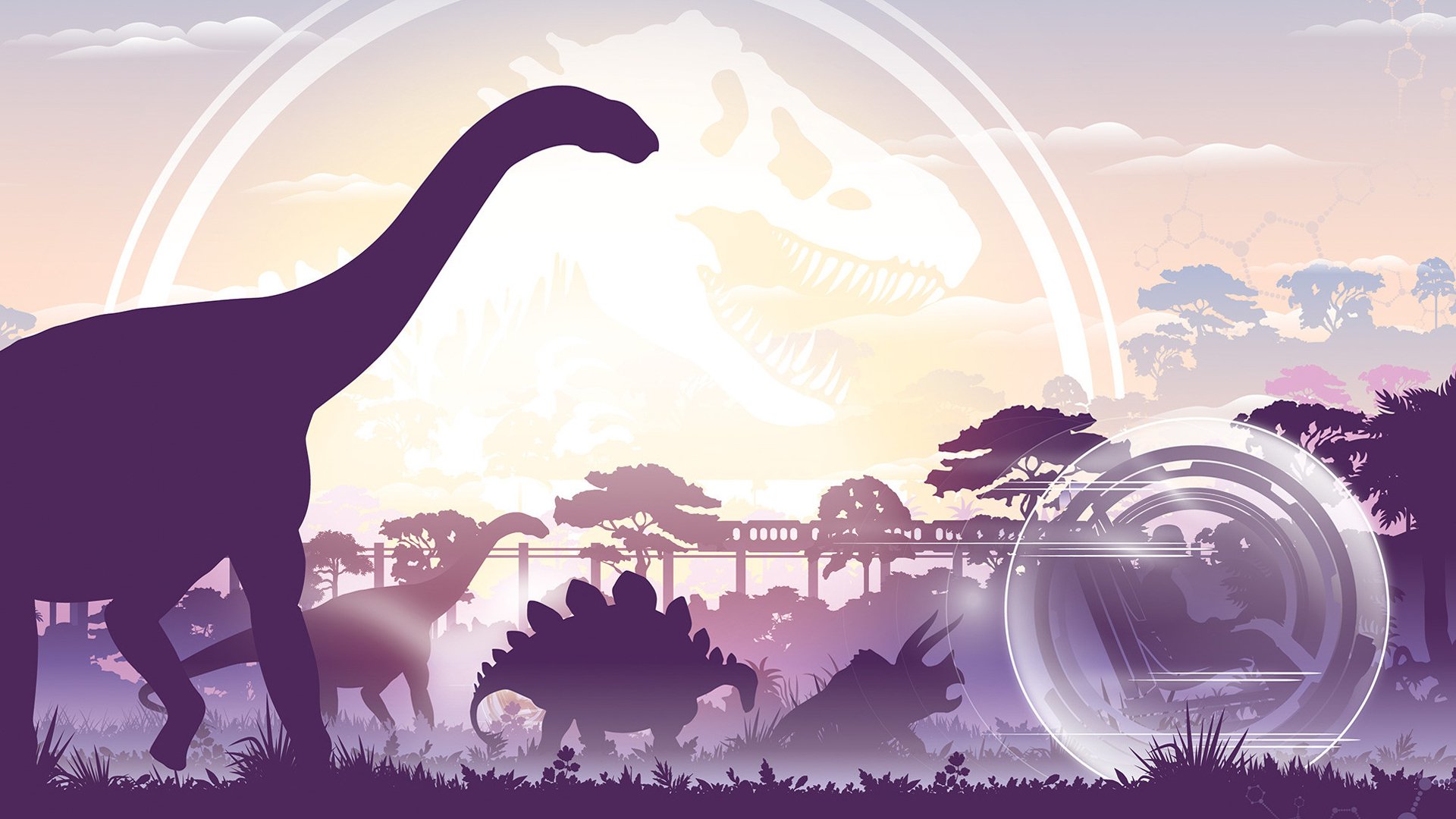 Jurassic Background Cartoon