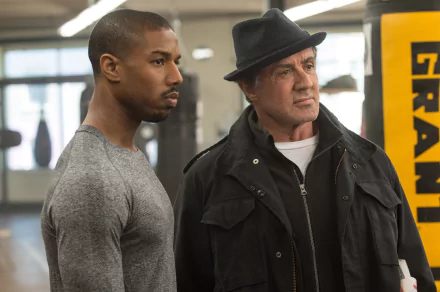 Sylvester Stallone Rocky Balboa Michael B. Jordan Adonis Creed movie Creed HD Desktop Wallpaper | Background Image