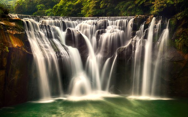Earth Waterfall Waterfalls Thailand Forest HD Wallpaper | Background Image