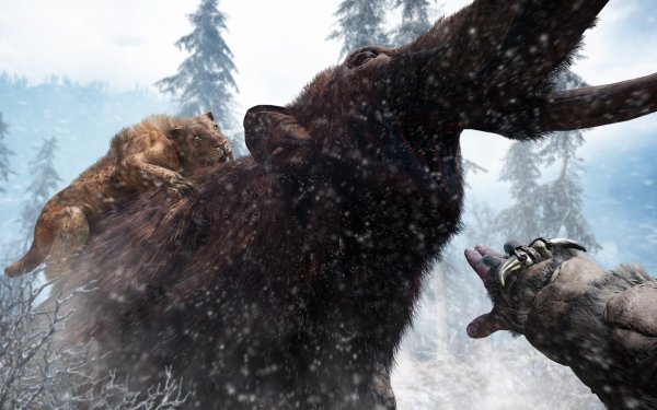Video Game Far Cry Primal Far Cry Mammoth Saber-Toothed Tiger HD Wallpaper | Background Image