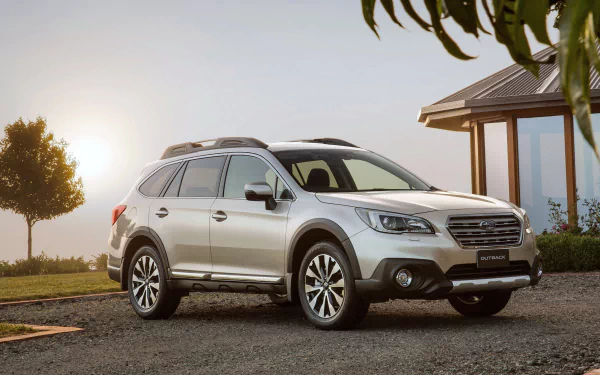 silver car car SUV Subaru vehicle Subaru Outback HD Desktop Wallpaper | Background Image