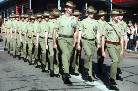  Anzac Day parade in Darwin, Australia, Marching In Remembrance by 2ndLt Savannah Moyer