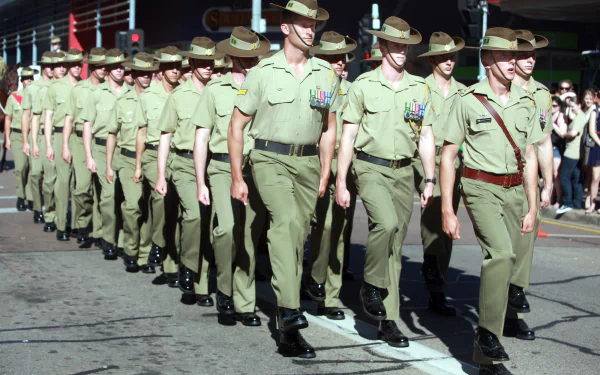  Anzac Day parade in Darwin, Australia, Marching In Remembrance by 2ndLt Savannah Moyer