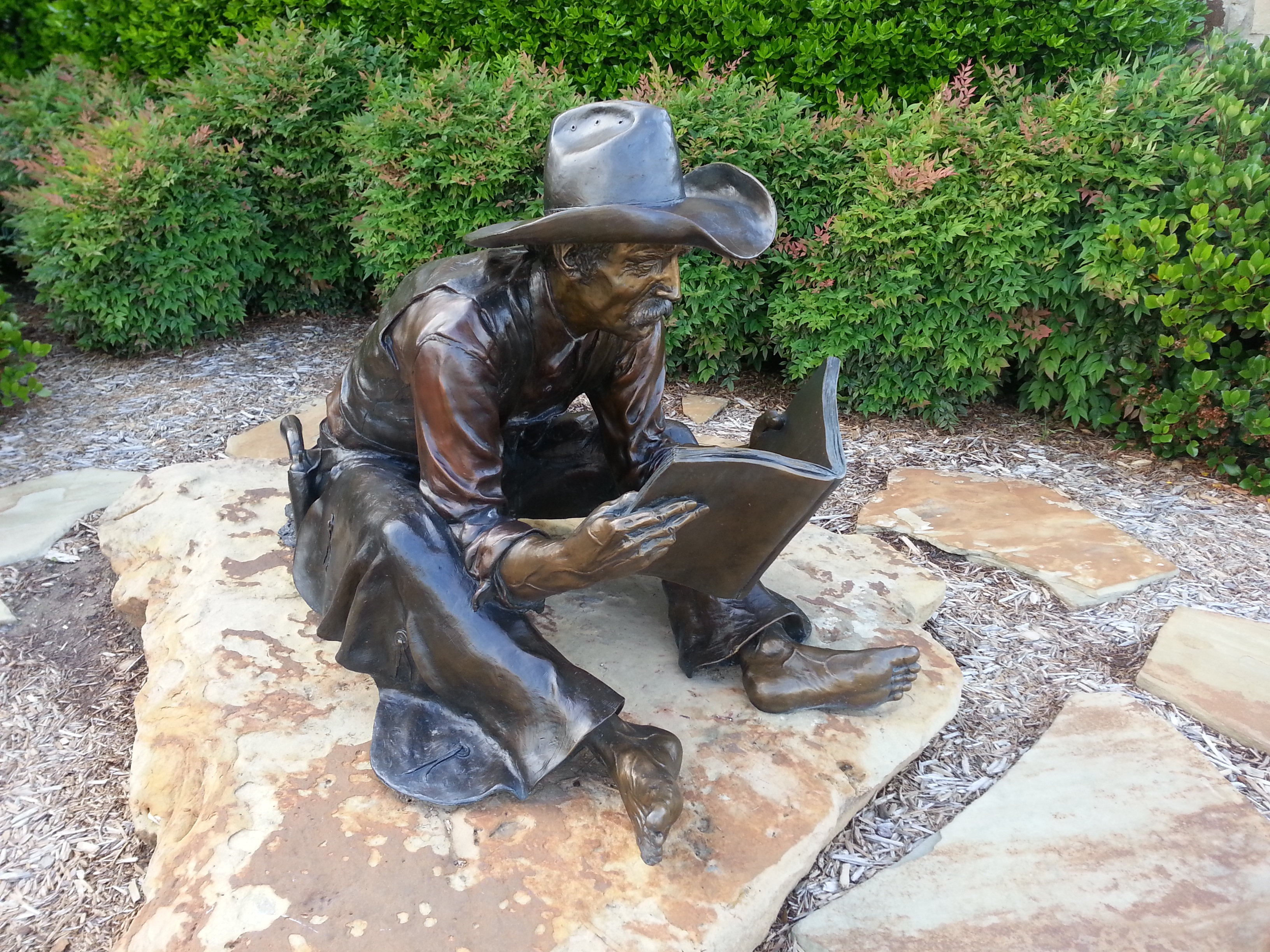 "Readin Time" by Bill Bond, Azle Memorial Library TX USA by mosla99