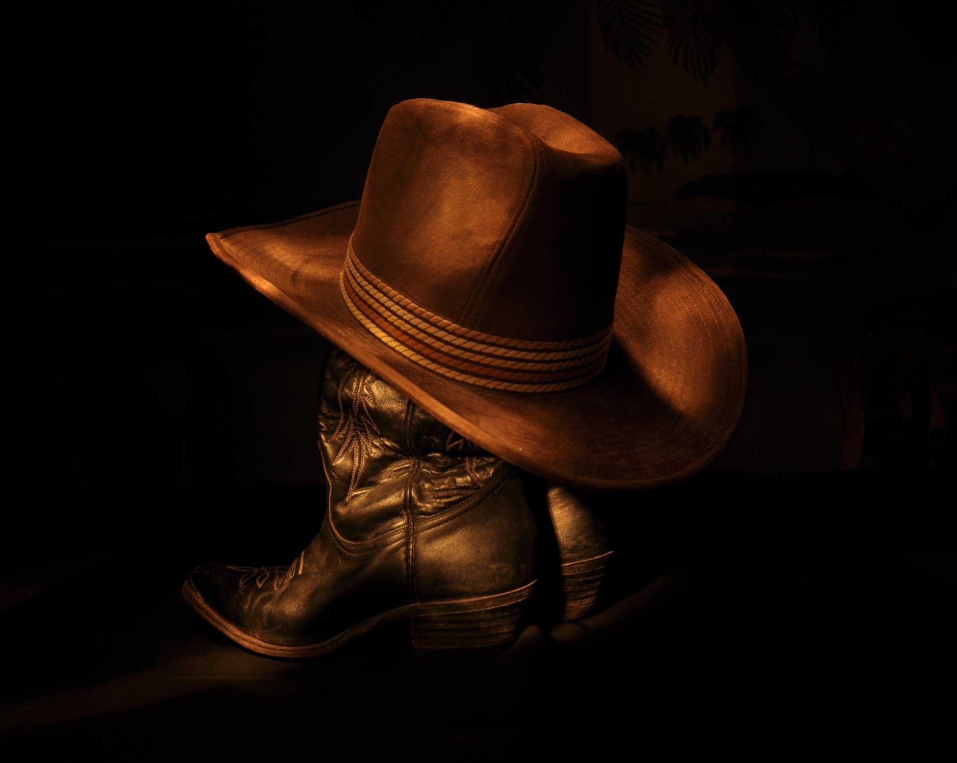 Cowboy hat and cowboy boots HD Wallpaper | Background Image | 3573x2848