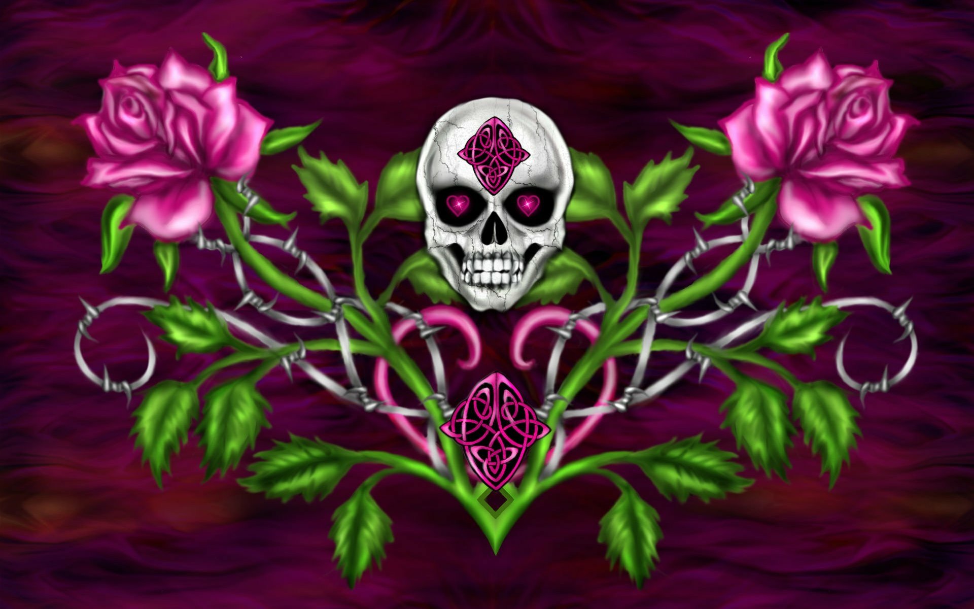 Wallpaper 4k Skull And Roses Dark Minimal 4k Wallpaper