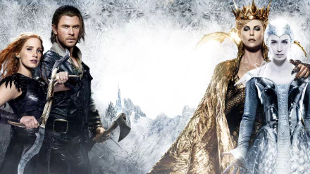Jessica Chastain Emily Blunt Charlize Theron Chris Hemsworth movie The Huntsman: Winter's War HD Desktop Wallpaper | Background Image