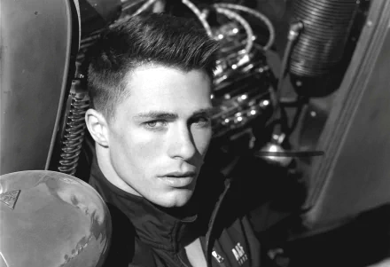 American Black & White actor Celebrity Colton Haynes HD Desktop Wallpaper | Background Image