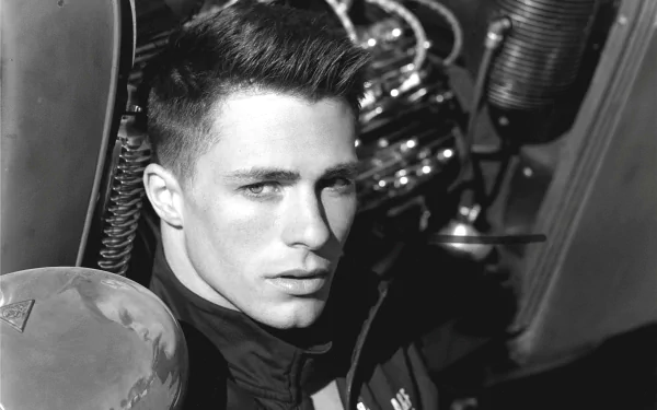American Black & White actor Celebrity Colton Haynes HD Desktop Wallpaper | Background Image