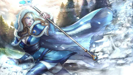 Crystal Maiden (DotA 2) video game DotA 2 HD Desktop Wallpaper | Background Image