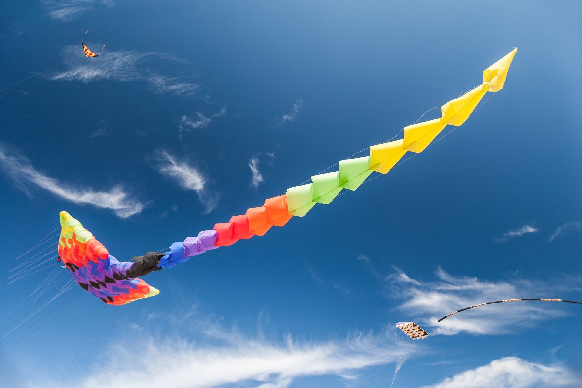 Download Flying Colorful Colors Sky Man Made Kite HD Wallpaper by mrksnrm