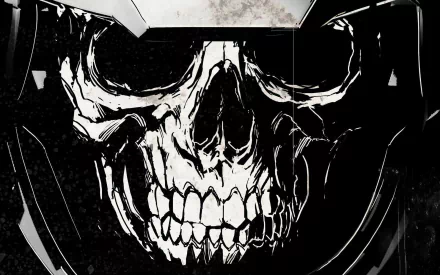 A striking HD wallpaper featuring a detailed skull design, inspired by the video game Call of Duty: Infinite Warfare, encapsulating its intense and dark themes.