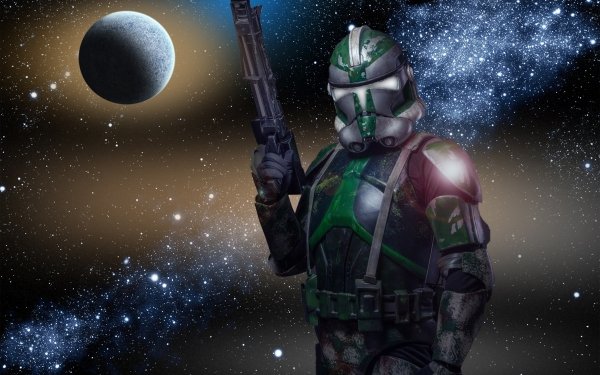 Sci Fi Star Wars Clone Trooper Planet Galaxy HD Wallpaper | Background Image
