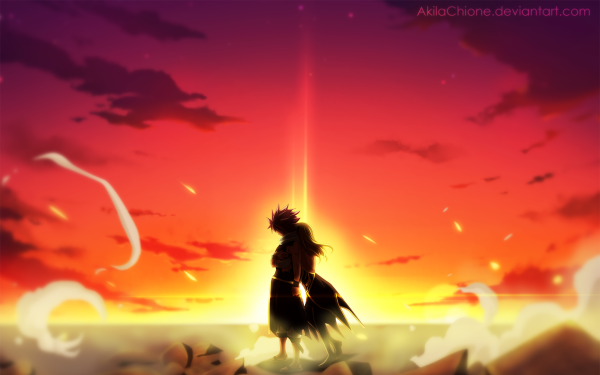 Anime Fairy Tail Lucy Heartfilia Natsu Dragneel NaLu HD Wallpaper | Background Image