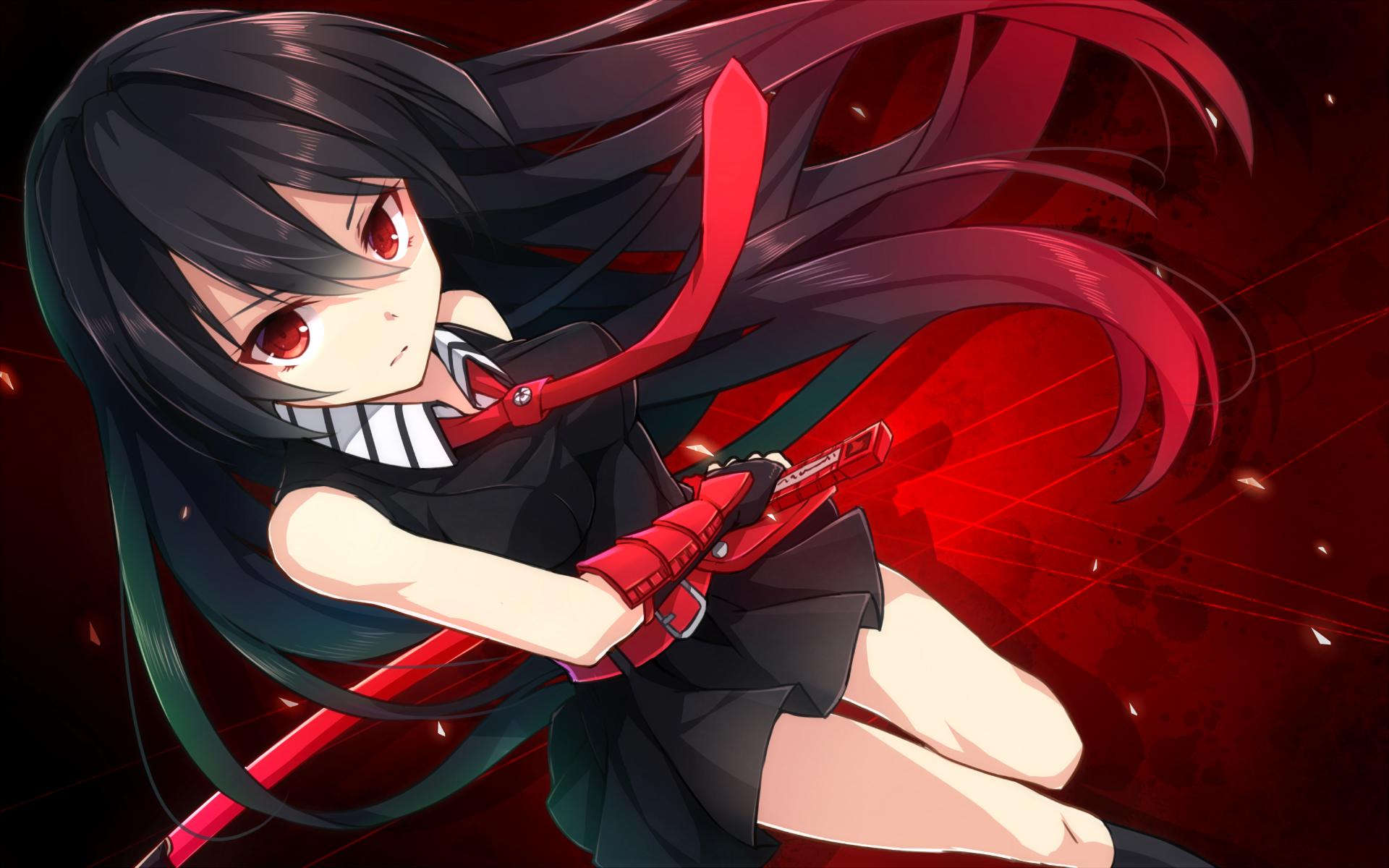 Wallpaper : night, anime girls, red, Akame ga Kill, light, darkness,  screenshot, computer wallpaper, special effects, geological phenomenon  1920x1080 - darkar503 - 89611 - HD Wallpapers - WallHere