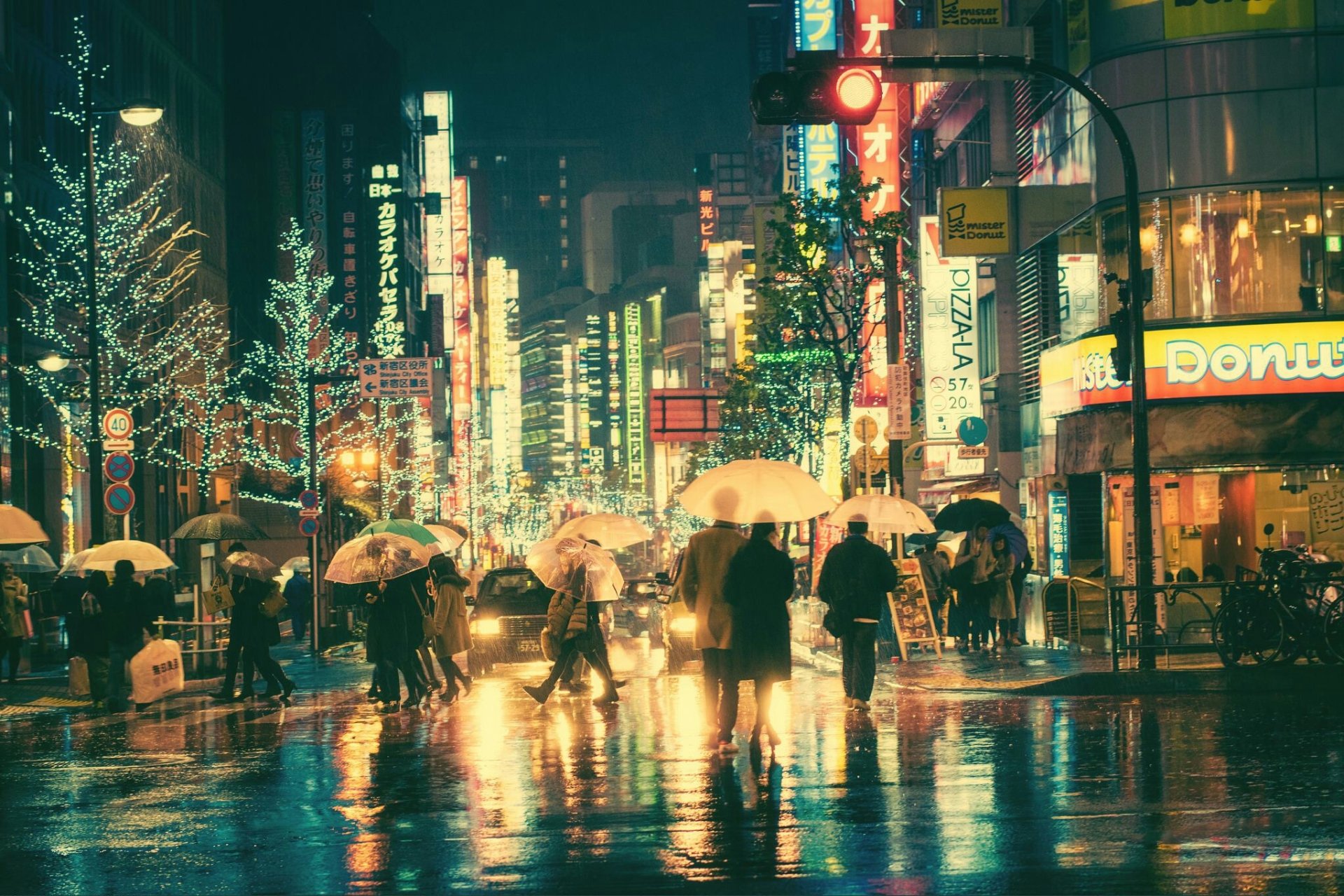 Rainy nights in Tokyo